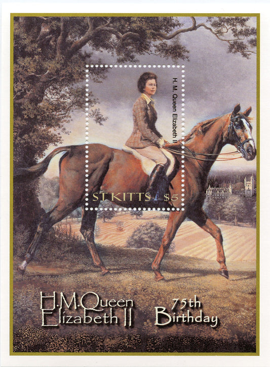 Queen Elizabeth II 75th Birthday Stamp Souvenir Sheet