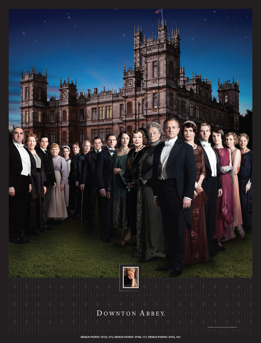 Downton Abbey Season 3 Framed Wall Art with Postage Stamp