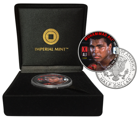 Muhammad Ali "Ready to Fight" Colorized Half Dollar Coin